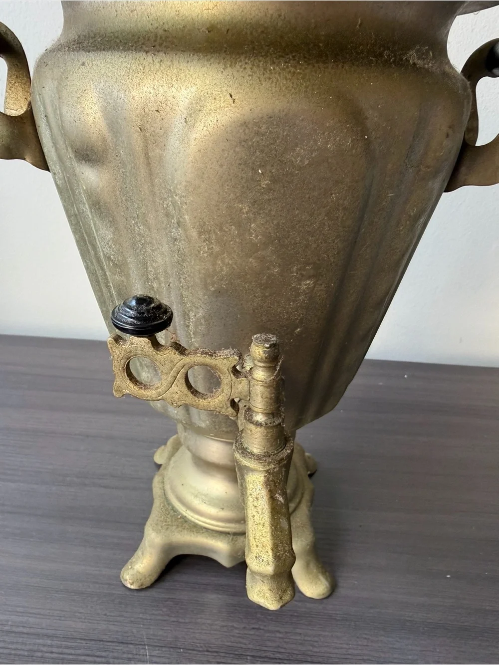 Antique Style USSR Russian Electric Samovar 1981 Soviet ZISH Silver Tone 3 Liter